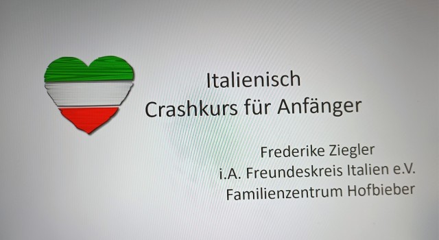 Sprachkurs für die Mitglieder "Italienisch für die Reise"