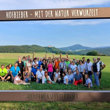 Foto Rückblick, italienische Gäste zu Besuch in der Gemeinde Hofbieber