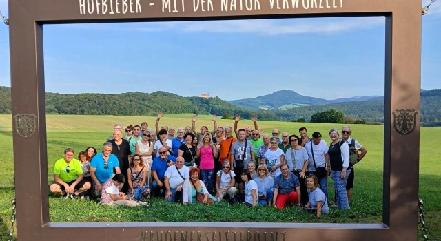 Foto Rückblick, italienische Gäste zu Besuch in der Gemeinde Hofbieber