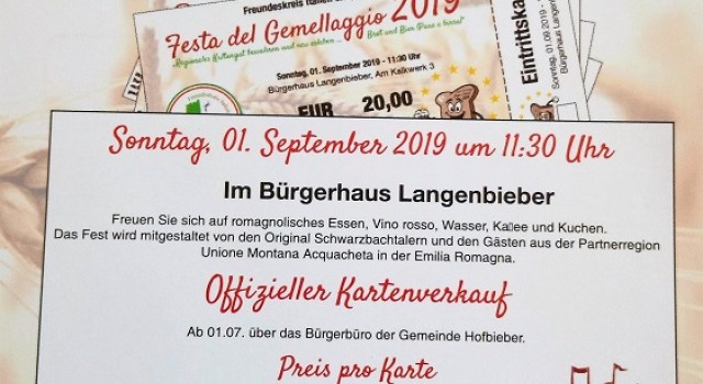 Partnerschaftsfest 2019 - Feiern Sie mit