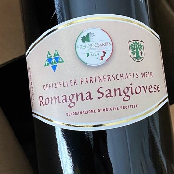  Der neue Partnerschaftswein „Vino ufficiale del gemellaggio“ ist eingetroffen